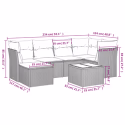 VidaXL 3217962 ensemble de meubles de jardin