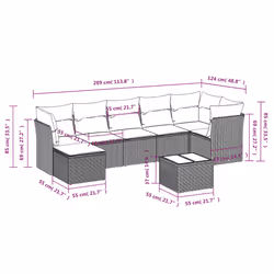 VidaXL 3217966 ensemble de meubles de jardin - Vue supplémentaire 8