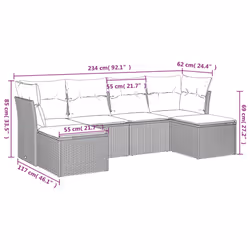 VidaXL 3218009 ensemble de meubles de jardin