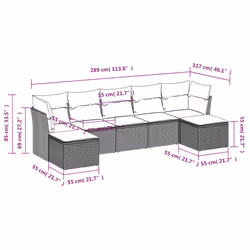 VidaXL 3218033 ensemble de meubles de jardin