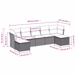 VidaXL 3218040 ensemble de meubles de jardin