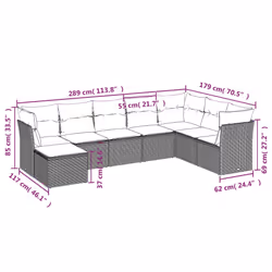VidaXL 3218046 ensemble de meubles de jardin - Vue supplémentaire 7
