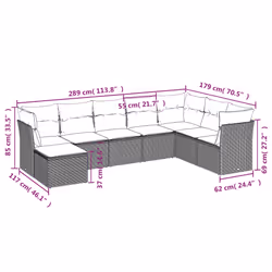 VidaXL 3218052 ensemble de meubles de jardin