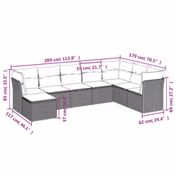 VidaXL 3218053 ensemble de meubles de jardin - Vue supplémentaire 7