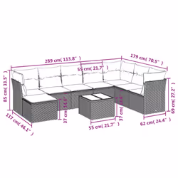 VidaXL 3218055 ensemble de meubles de jardin