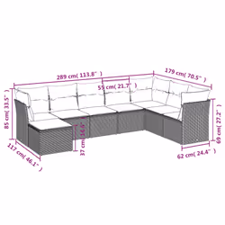 VidaXL 3218062 ensemble de meubles de jardin