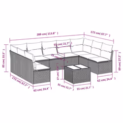 VidaXL 3218076 ensemble de meubles de jardin - Vue supplémentaire 7
