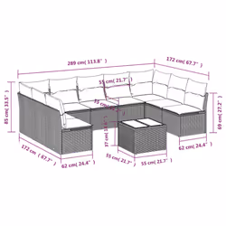 VidaXL 3218083 ensemble de meubles de jardin - Vue supplémentaire 7