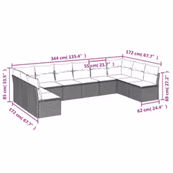 VidaXL 3218086 ensemble de meubles de jardin - Vue supplémentaire 6