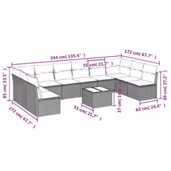 VidaXL 3218103 ensemble de meubles de jardin - Vue supplémentaire 7