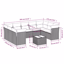 VidaXL 3218126 ensemble de meubles de jardin - Vue supplémentaire 7