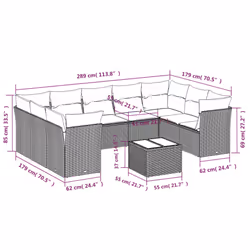 VidaXL 3218136 ensemble de meubles de jardin - Vue supplémentaire 7