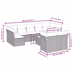 VidaXL 3218163 ensemble de meubles de jardin - Vue supplémentaire 7