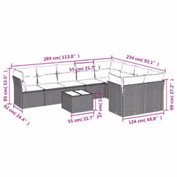 VidaXL 3218165 ensemble de meubles de jardin