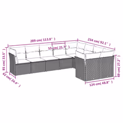 VidaXL 3218170 ensemble de meubles de jardin