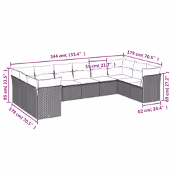 VidaXL 3218213 ensemble de meubles de jardin - Vue supplémentaire 6