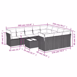 VidaXL 3218215 ensemble de meubles de jardin