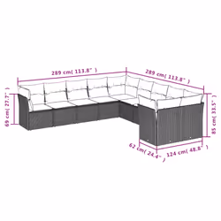VidaXL 3218239 ensemble de meubles de jardin
