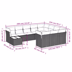 VidaXL 3218255 ensemble de meubles de jardin