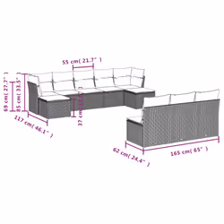 VidaXL 3218289 ensemble de meubles de jardin
