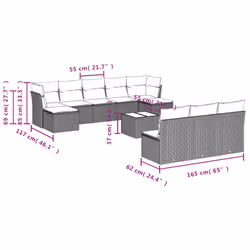 VidaXL 3218290 ensemble de meubles de jardin