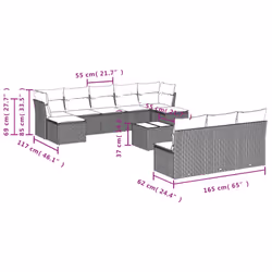 VidaXL 3218295 ensemble de meubles de jardin