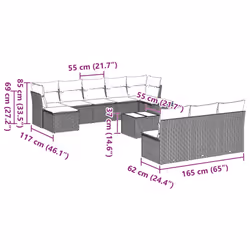 VidaXL 3218302 ensemble de meubles de jardin