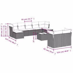 VidaXL 3218309 ensemble de meubles de jardin