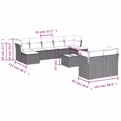 VidaXL 3218310 ensemble de meubles de jardin