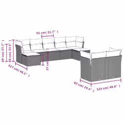 VidaXL 3218316 ensemble de meubles de jardin - Vue supplémentaire 7