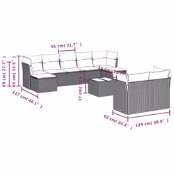 VidaXL 3218318 ensemble de meubles de jardin