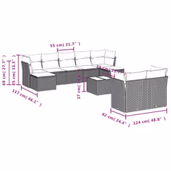 VidaXL 3218320 ensemble de meubles de jardin