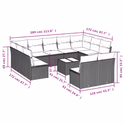 VidaXL 3218363 ensemble de meubles de jardin