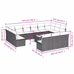 VidaXL 3218403 ensemble de meubles de jardin