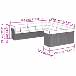 VidaXL 3218405 ensemble de meubles de jardin - Vue supplémentaire 6