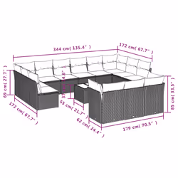 VidaXL 3218460 ensemble de meubles de jardin