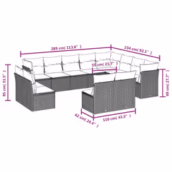 VidaXL 3218466 ensemble de meubles de jardin