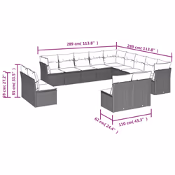 VidaXL 3218493 ensemble de meubles de jardin - Vue supplémentaire 6