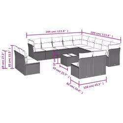 VidaXL 3218495 ensemble de meubles de jardin - Vue supplémentaire 7