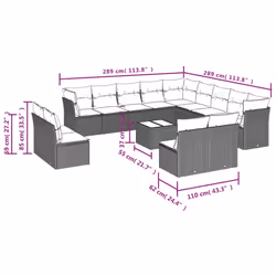 VidaXL 3218499 ensemble de meubles de jardin