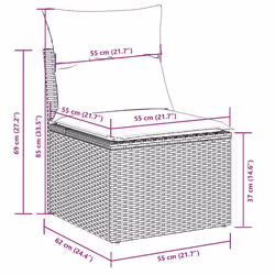 VidaXL 3218502 ensemble de meubles de jardin - Vue supplémentaire 7
