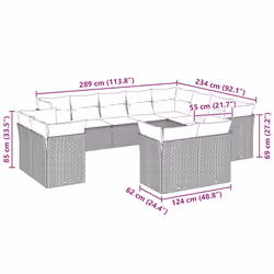 VidaXL 3218532 ensemble de meubles de jardin