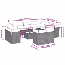 VidaXL 3218535 ensemble de meubles de jardin