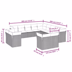 VidaXL 3218549 ensemble de meubles de jardin
