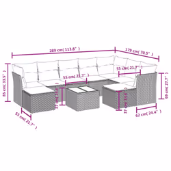 VidaXL 3218570 ensemble de meubles de jardin