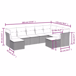 VidaXL 3218576 ensemble de meubles de jardin