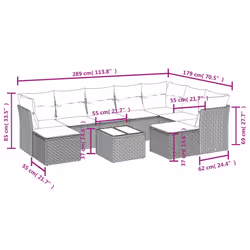 VidaXL 3218583 ensemble de meubles de jardin