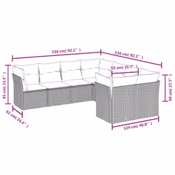 VidaXL 3218590 ensemble de meubles de jardin