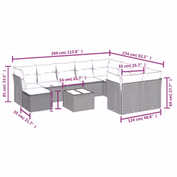 VidaXL 3218598 ensemble de meubles de jardin