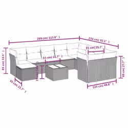 VidaXL 3218600 ensemble de meubles de jardin